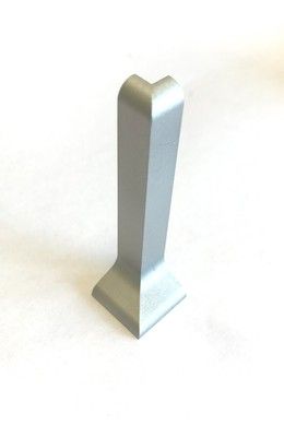 Angle sortant pour plinthe 60mm aluminium DINAC