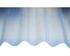 Plaque de couverture Onduclair PLR 900 x 2000 mm translucide polyester petites ondes ONDULINE