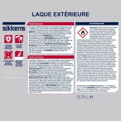 Peinture pour boiserie laque extérieure blanc 2.5 L - SIKKENS