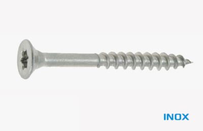 Vis bois tête fraisée torx 6 mm x 100 mm inox A2 par 50 VISWOOD