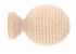 Embout boule striée diam 28 mm Finition Bois Brut - MOBOIS