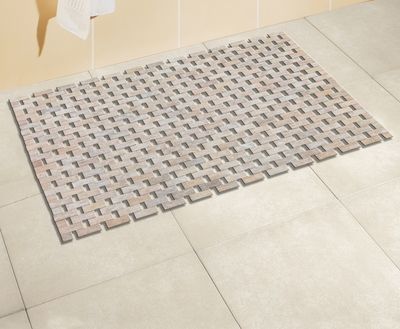 Tapis de bain rectangulaire Bambou massif 50 x 80 cm WENKO