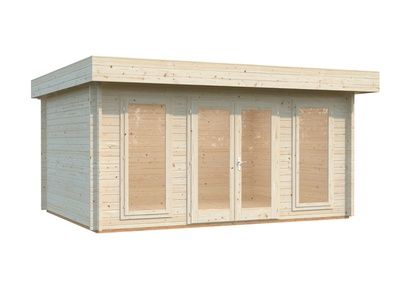 Abri de jardin  Bois Blanc Timo 14,8m2 WHITE_WOOD Livraison incluse domicile