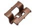 Clips inox pour fixation de lame de terrasse bambou avec vis 4,5 x 30 mm par 90