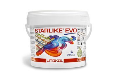 Mortier époxy bi-composant antiacide titane Starlike EVO 2,5 kg LITOKOL