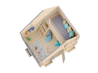 Maisonnette bois pour enfant Bois Naturel  Tom 3,8m2 PALMAKO Livraison incluse domicile