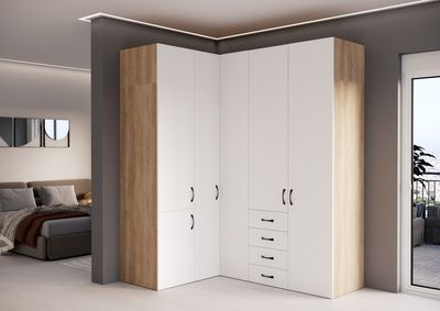 Porte battante Creo blanc 1628 x 373 mm OFITRES