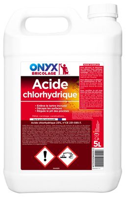 Acide chlorhydrique 23% 5 litres ONYX