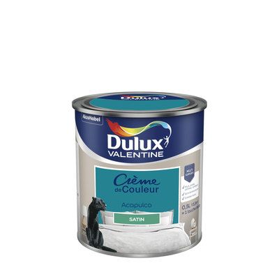 Peinture Crème de Couleur Acapulco satin 500 ml - DULUX VALENTINE