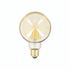 Lot de 2 ampoules LED déco Globe G95 au verre ambré 9 W = 806 Lumens XANLITE