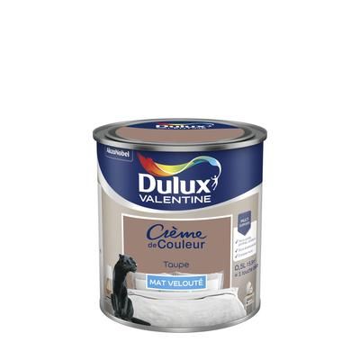 Peinture Crème De Couleur  Mat Taupe 0.5 L - DULUX VALENTINE