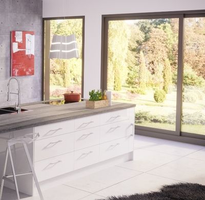 Façade pour meuble range-épices Cristal blanche 70 x 15 cm OFITRES