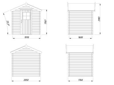 Abri de jardin bois Marron Pablo 2,9m2 WHITE_WOOD Livraison incluse domicile