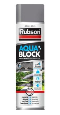 Spray d'étanchéité Aquablock gris 300 ml RUBSON