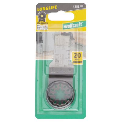 Lame plongeante Expert 20 mm pour outils multifonction WOLFCRAFT