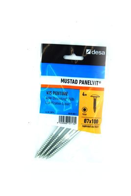 Vis de pose filetage partiel Torx 7 x 100 mm par 4 MUSTAD