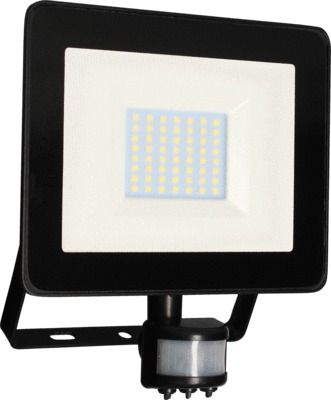 Projecteur extérieur KREON avec détecteur noir IP 44 4000 K blanc froid 4300 lumens - ARLUX