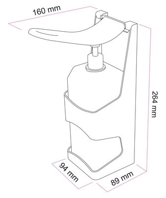 Distributeur de gel hydroalcoolique Palizzi WENKO