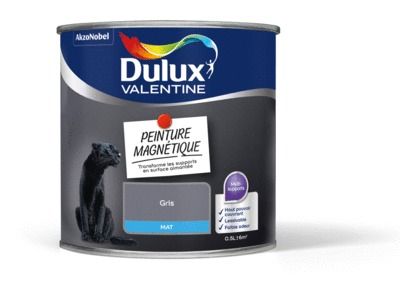 Peinture magnétique gris 500 ml - DULUX VALENTINE