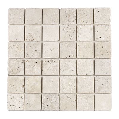 Mosaïque travertin beige clair vieilli 30 x 30 cm Frêne MAT INTER