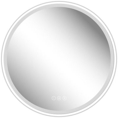 Miroir rond lumineux D.75 cm Swann White MP GLASS