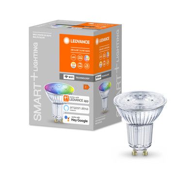 Ampoule WIFI Spot GU10 4,9W=350 lumens RGBW LEDVANCE