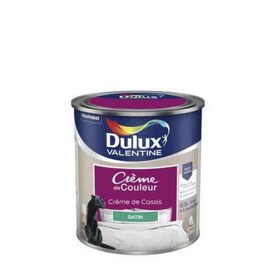 Peinture Crème de Couleur Crème de Cassis satin 500 ml - DULUX VALENTINE