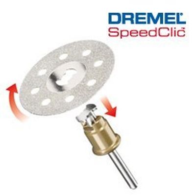 Disque diamant EZ SpeedClic diamètre 38 mm matériaux durs DREMEL