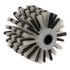 Brosse fibre plastique diamètre 120 mm