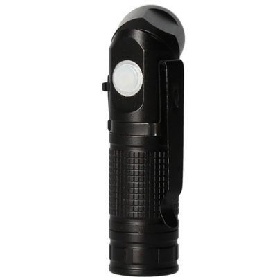 Lampe torche rechargeable 8W 600 lumens lumière du jour 7000k noir - ARLUX