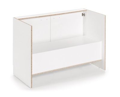 Meuble sous évier blanc Laura 2 portes L 120 x H 82 x P 56 cm OFITRES