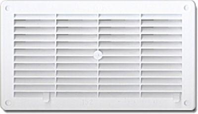 Grille d'aération rectangulaire blanc bi-réglable 250 mm x 146 mm  AUTOGYRE