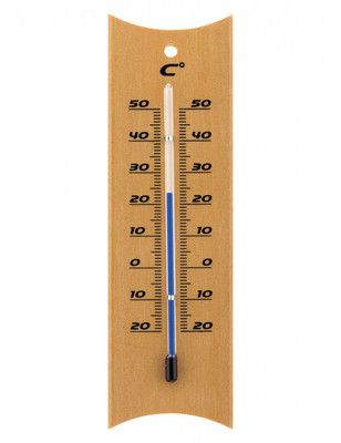 Thermomètre plastique effet bois intérieur ou extérieur