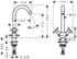 Mélangeur évier MySport chromé HANSGROHE