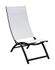 Fauteuil de jardin summer2  lounges en aluminium graphite et toile blanche ALIZE Livraison gratuite à domicile