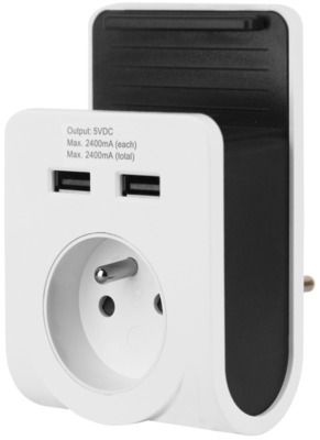 Station accueil  avec 2 ports USB 2400ma