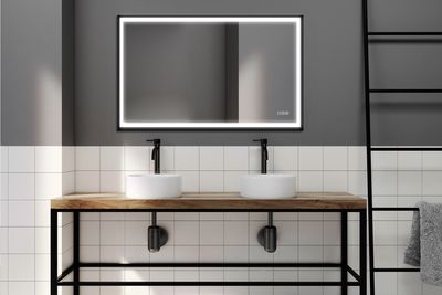 Miroir LED Swann Black 120 x 75 cm MP GLASS