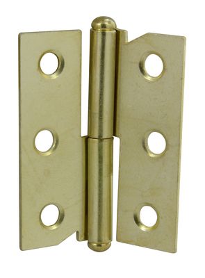 Paumelles de meuble acier laitonné 40 x 50 mm pour porte gauche par 2 CIME