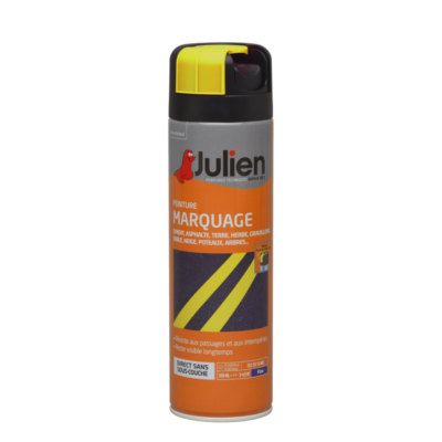 Peinture de marquage en aérosol jaune fluo 500 ml - JULIEN