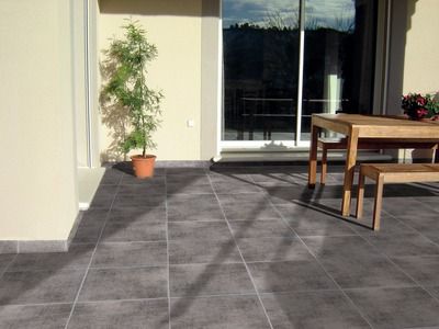 Carrelage sol extérieur Métropole acier 45 x 45 cm paquet 1,45 m² PAREFEUILLE