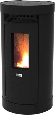 Poêle à pellet Amadéa 116 Noir 10,6 KW QLIMA