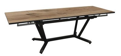 Table de jardin Vita avec rallonge L180 à L280 x 100 cm CHENE  PROLOISIRS