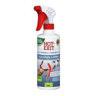 Répulsif puissant pour chiens et chats Hot exit en pulvérisateur 500 ml BSI