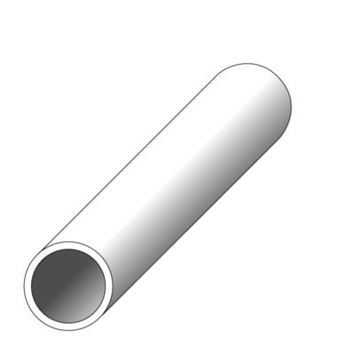Tube rond 6 x 1 mm aluminium argent 1 m ALFER