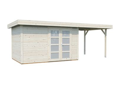 Abri de jardin bois Bois Naturel  Lara 8,4+5,9m2 PALMAKO