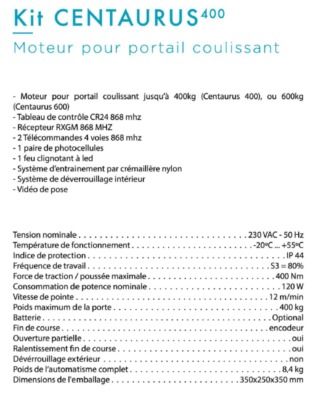 Portail coulissant 2 vantaux à assembler aluminium blanc Wind 3 x 1,7 m avec motorisation incluse Livraison Directe Domicile