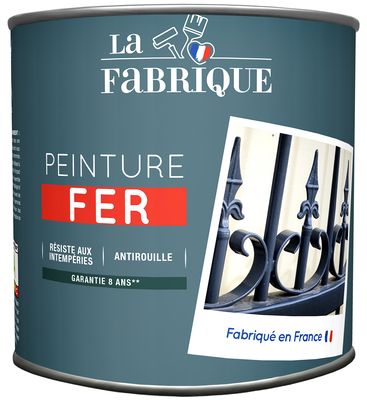 Peinture spéciale fer gris argent brillant 500 ml LA FABRIQUE