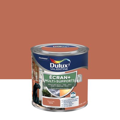 Peinture Ecran+ Multi-supports Dulux Valentine Satin Terre Cuite 0,25 L