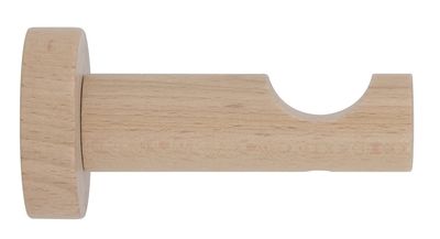 Support tige ouvert 80 mm diam 28 mm Finition Bois Naturel - MOBOIS