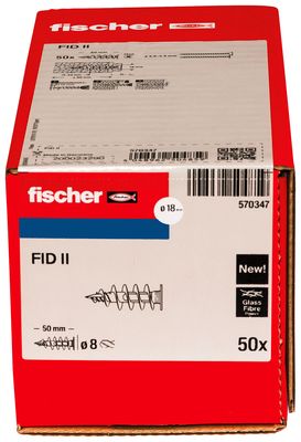 Cheville FID II 50 pour isolant par 50 FISCHER